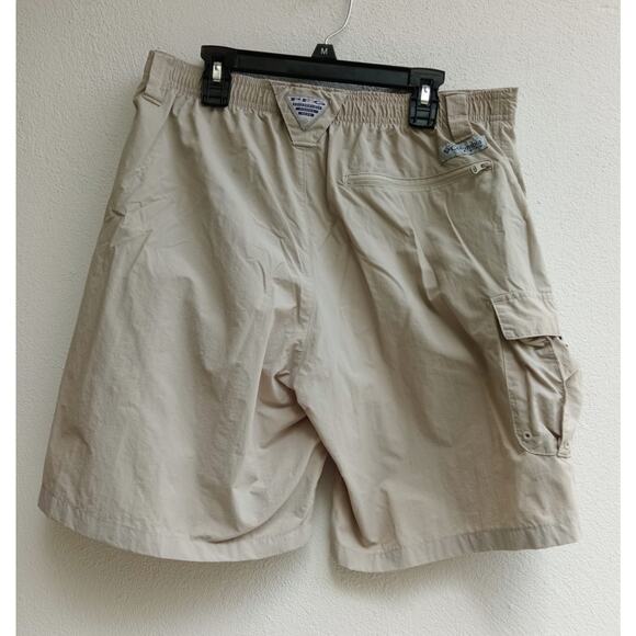 Columbia Omni Shade Bahama PFG Fishing Shorts Men Khaki Cargo Utility Size Small - Picture 9 of 9
